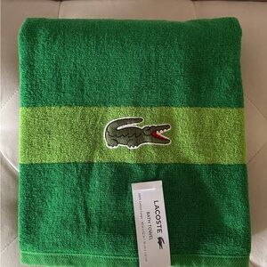 Lacoste Green Bath Towel